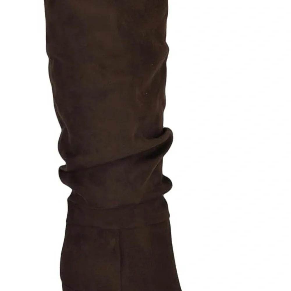 New Nine West Women's Magnett Block Heel Slouchy Knee High Boots size 7
